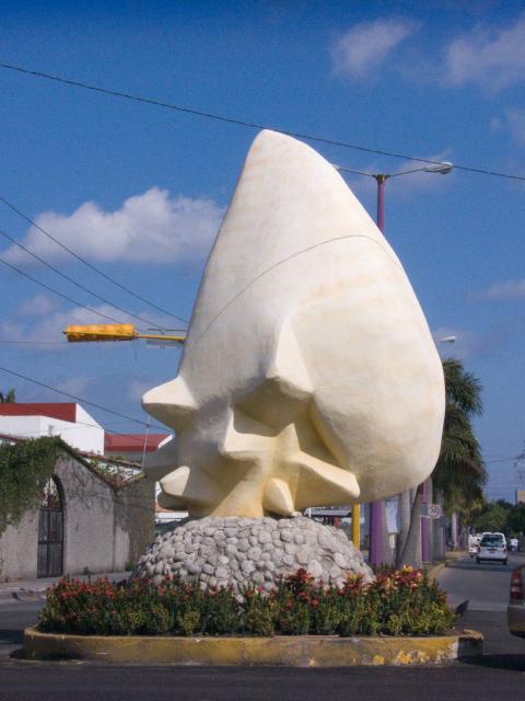 Monument im Ort Cozumel