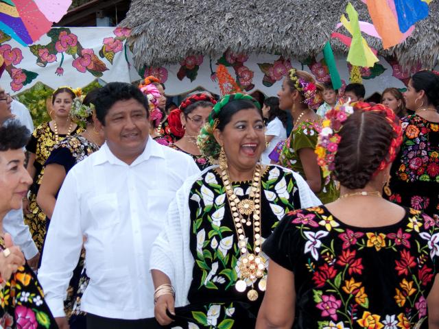 Prozession und Fiesta Mexicana in Huatulco-18