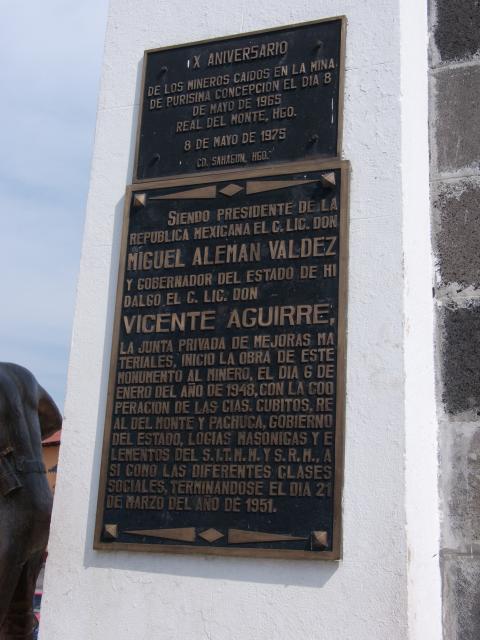 Denkmal über den ersten Bergarbeiterstreik Lateinamerikas