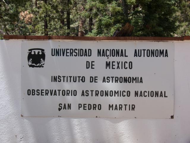 Eingangsbereich der Sternwarte San Pedro Martir