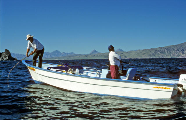Mexikaner beim Fischen Bucht von Loreto