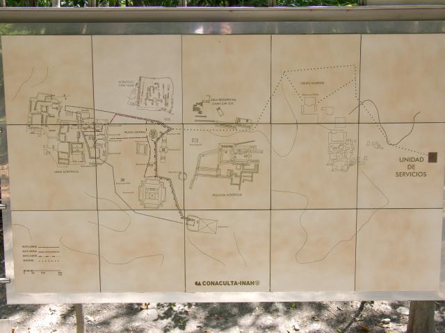 Lageplan von Calakmul