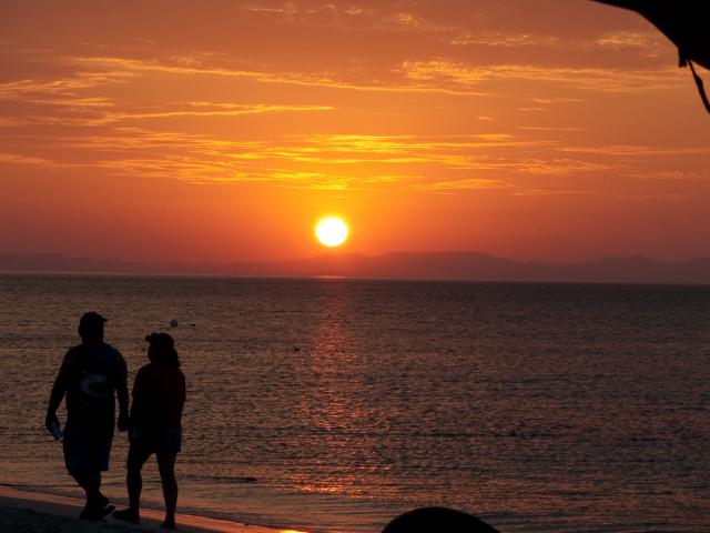 Sonnenuntergang am Strand von Ballandra