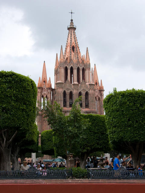 Kirche von San Miguel de Allende am Zocalo