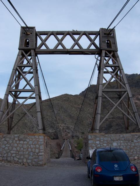 Hängebrücke Puente de Ojuela und Minenstadt_-6