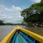 Anlegestelle zur Bootsfahrt nach Yaxchilan am Fluss Usumacinta